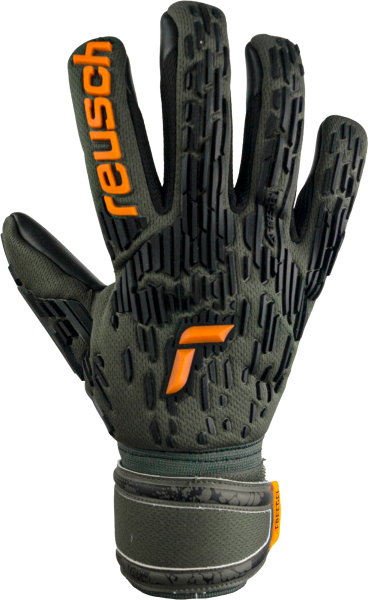 Reusch Attrakt Freegel Silver 5370035 5555 green grey front